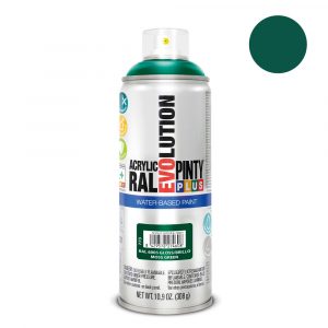 PINTURA ACRÍLICA SPRAY EVOLUTION WATER-BASED 520 cc RAL 6005 VERDE MUSGO