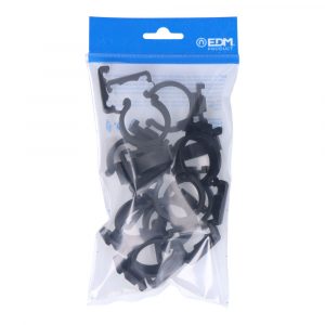 ABRAZADERA NYLON NEGRA PARA FERROPLAST M-32 (BOLSA 10 unid)
