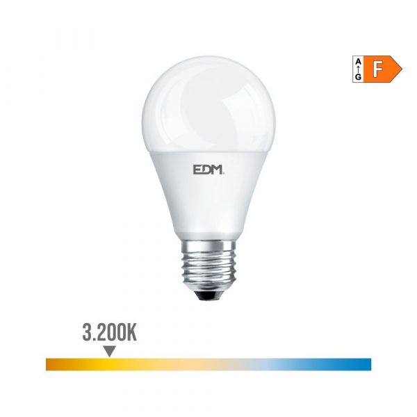 BOMBILLA STANDARD LED E27 15 w 1521 lm 3200 k LUZ CALIDA Ø6 x 11 cm